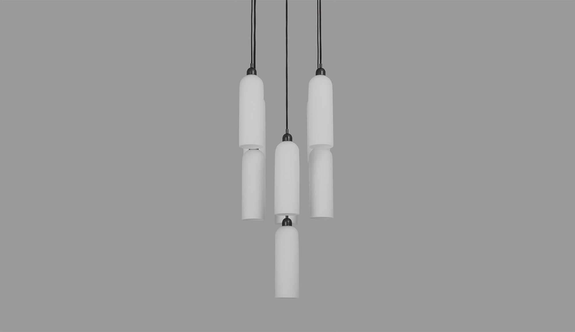 Schwung Odyssey Cluster 9 Black Gunmetal Chandelier